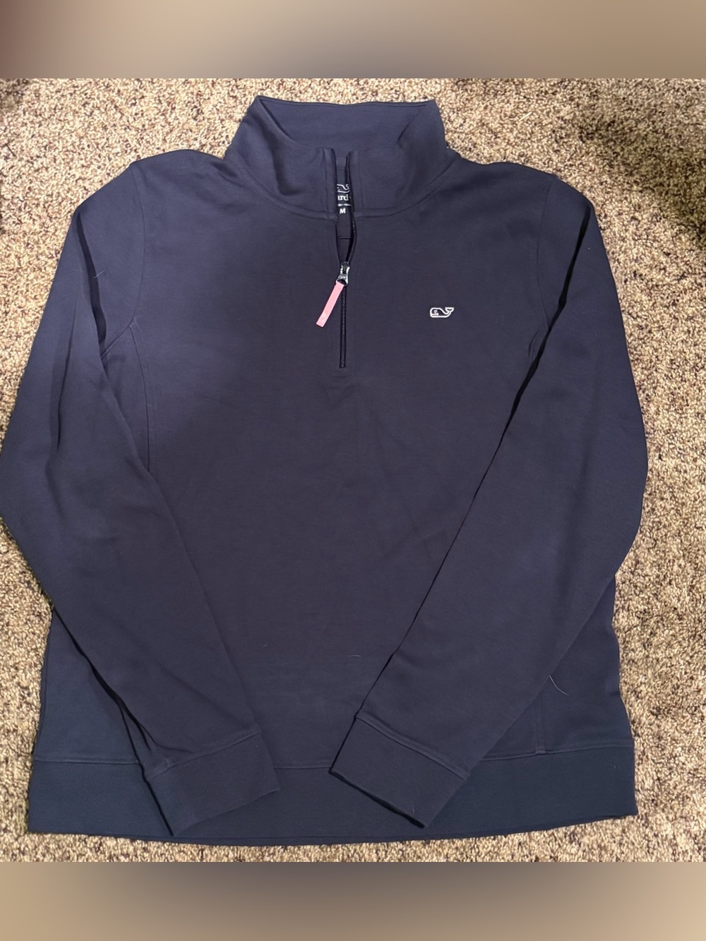 Vineyard Vines Quarter Zip Pullover Navy Blue Woman’s Medium